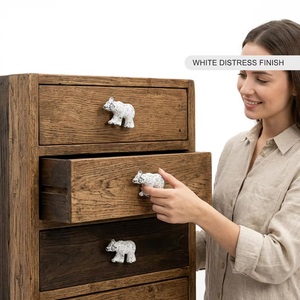 Tiradores de Gabinete de Hierro Fundido con Forma de Oso, Modernos Tiradores de Cajón para Armario, Baño, Cómoda, Muebles, con Fácil Instalación - Product Image 2