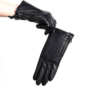 Gants de vélo en cuir premium pour hommes – Doux, chauds, respirants, élégants, pour l'hiver, décontractés, confortables, pour usage quotidien, compatibles écran tactile - Product Image 4