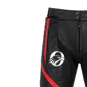 Black <b>Red</b> Motorbike Pants for Men Motorcycle Riding Trousers Protective Gear Lightweight Racing Pants Durable Adventure - Product Image 3