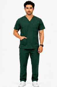 Herren-Arzthosen, medizinische Jogginghosen, atmungsaktive Stretch-Uniform für Ärzte, Krankenschwestern, Krankenhaus, Arbeitskleidung, professionell, bequem, strapazierfähig - Product Image 3