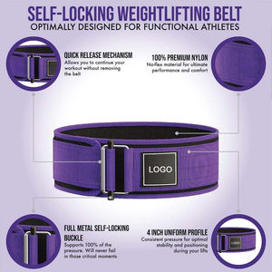 Ceintures de musculation en nylon personnalisées avec logo pour hommes, femmes et unisexe, respirantes, OEM, vente en gros - Product Image 3