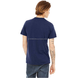 T-shirt pour homme, grande taille, manches courtes, été, coton, col rond, coupe régulière, haut décontracté, coupe ample, tricoté - Product Image 3