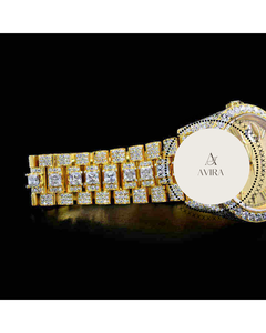 Reloj Mecánico de Acero con Diamantes Moissanite VVS, Cristal de Zafiro, 40mm, Resistente al Agua, Estilo Hip Hop Unisex, Brillante - Product Image 4
