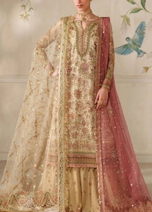 Robe de mariée pakistanaise brodée de couleur turquoise, longue jusqu'au sol, style Shalwar Kameez - Product Image 2