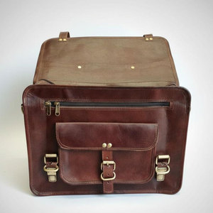 Sac pour ordinateur portable en cuir véritable 100 % imperméable, vente en gros, prix abordable, tendance, sacs pour ordinateur portable en cuir en vente en ligne - Product Image 3