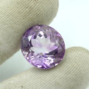 Pierre précieuse améthyste naturelle de forme ovale, 31,25 carats, pierre non montée - Product Image 4