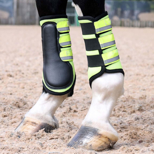 Équipement de Soutien pour la Conduite Équine : Protège-jambes en Nylon de Haute Qualité, Doublure Douce, Bandages Confortables, Emballage Personnalisé - Product Image 1