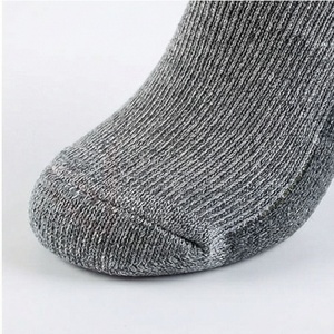 Men's Crew <b>Socks</b> Solid Gray Knitted <b>Wool</b> Nylon Thick Winter Thermo Daily Wear Regular Style - Product Image 6