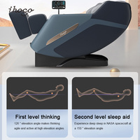 Fauteuil de massage pour soulager les douleurs aux épaules et à la taille, main robotique 3D, massage des mollets et des pieds avec chaleur, inclinaison zéro gravité