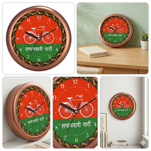 นาฬิกาแขวนผนังธีมการเมืองแบบมินิมอลพร้อมพิมพ์ลายส่วนตัว สำหรับส่งเสริมการขาย ผลิตภัณฑ์สำนักงาน ของตกแต่งองค์กร - Product Image 3