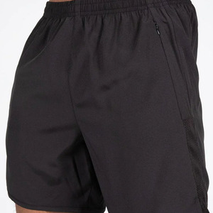 Shorts de plage décontractés pour hommes en toile unie, lavés, avec cordon de serrage, respirants, en maille, séchage rapide, coupe-vent, pour l'été et l'entraînement - Product Image 3