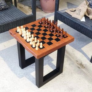 High Quality Custom Epoxy Resin River Wooden Chess <b>Board</b> Handcrafted <b>Solid</b> <b>Wood</b> Chessboard with Unique Artistic Design - Product Image 3