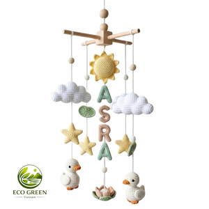 Móvil de Bebé Tejido a Crochet Amigurumi, Decoración Personalizada para Cuarto de Bebé, Adorno Colgante Hecho a Mano para Cuna y Cama de Bebé - Product Image 6