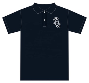 Camisa Polo Oxford de Manga Corta Azul Oscuro para Hombre con Logotipo Bordado de Sox, Estilo Casual, Corte Regular - Product Image 2