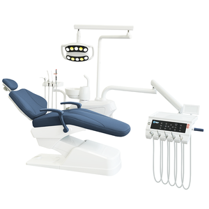 Poltrona Odontoiatrica Premium Configurabile in Metallo con Vassoio Strumenti a Cristalli Liquidi, 9 Posizioni di Memoria e Luce LED con Sensore per Uso Dentale - Product Image 2