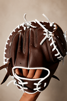 Guantes de Béisbol Ajustables de Cuero, Antideslizantes, Cómodos, con Protección UV, para Exteriores