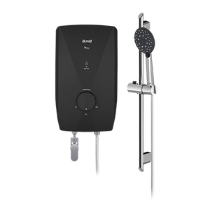 2024 Malasia V10i Calentador de agua instantáneo eléctrico Color Oliva Ducha de agua caliente sin tanque Bomba de CC de plástico para hoteles Uso doméstico - Product Image 4