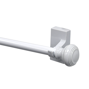 Magnetic Extendable Cafe Rod, 15"-28", easy installation, cafe curtain rod, <b>no</b> <b>drilling</b> - Product Image 1