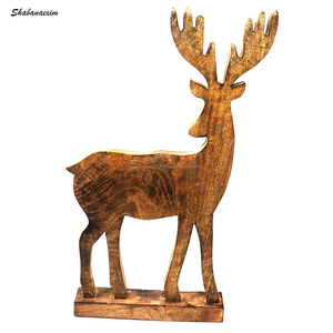 Latest Home Decor Accessories Wooden Santa Claus with <b>Gift</b> <b>Box</b> Elegant <b>Christmas</b> Collection Centerpiece Decorations - Product Image 5