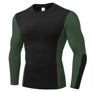 Long Sleeves Breathable Washed Jersey <b>Compression</b> <b>Shirts</b> Plus Size Latest High Quality Lightweight Plain <b>Compression</b> Rash Guard - Product Image 1