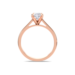 Anillo de Compromiso Solitario con Diamante Cultivado en Laboratorio, Corte Cojín de 1 Quilate, Certificado por IGI, en Oro Amarillo/Blanco y Rosa de 9K - Product Image 4