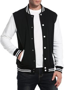Veste de baseball oversize pour homme en chenille avec patch, logo brodé 3D personnalisé, streetwear hip hop, coupe-vent, en cuir - Product Image 4
