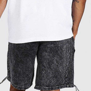 Pantalones Cortos Deportivos para Hombre, Color Gris Oscuro, Personalizados, de Lujo, Casuales, Vintage, de Pana, Lavado Ácido, Poliéster, Secado Rápido, Transpirables, con Logotipo Personalizado - Product Image 3