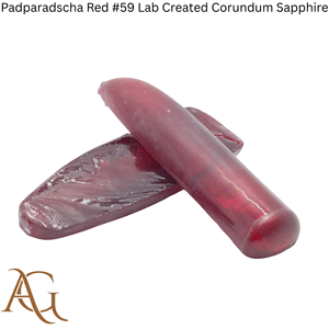 Rojo Padparadscha # 59 Esferas de Corindón Sintético Cultivado en Laboratorio, Gema Simulada de Fusión por Llama, Corte Lapidario - Product Image 3