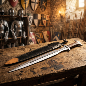 Espada Griega Hecha a Mano Réplica de la Espada del Héroe Griego Acilio Hoja Histórica Espada Espartana Espada Coleccionable Personalizada para Exhibición de Alta Calidad - Product Image 3