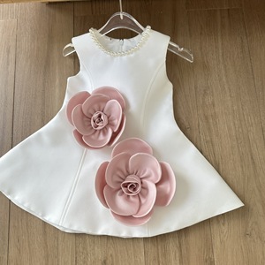 Robe de soirée élégante pour filles, style A-line, ornée de fleurs et de perles, avec appliques florales, pour occasions spéciales - Product Image 6