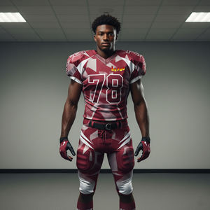 ชุดยูนิฟอร์มอเมริกันฟุตบอลคุณภาพสูงสั่งทำพิเศษ ระบายอากาศได้ดี สำหรับทุกเพศทุกวัย ไซส์ใหญ่ แขนสั้น ผลิตจากโพลีเอสเตอร์ 100% ด้วยเทคนิคการพิมพ์แบบซับลิเมชั่น - Product Image 4