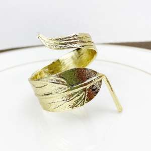 Juego de Anillos para Servilletas de Metal de Alta Gama, Accesorios Duraderos para Decoración de Mesa para Restaurantes, Hoteles y Uso Doméstico - Product Image 1