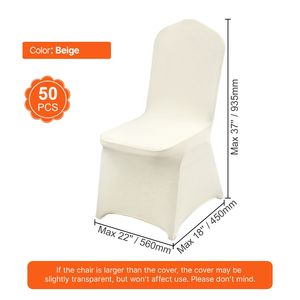 Coprisedie Universali in Spandex Elasticizzato Lavabili e Rimovibili per Matrimoni e Festività - Product Image 3