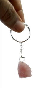 High quality Crystal Keychain Rose Quartz Rough <b>Key</b> Chine Natural Stone <b>Key</b> <b>Holder</b> Gifts for Women <b>Key</b> <b>Chain</b> wholesale - Product Image 6