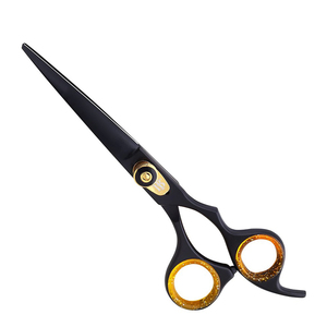 Ciseaux de barbier professionnels en acier inoxydable pour la coupe et l'éclaircissement des cheveux, série Razor Edge, avec réglage fin - Product Image 1