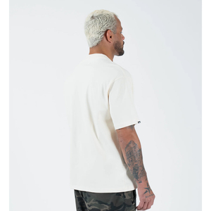 High Quality Men's Luxury T-<b>Shirt</b> <b>100</b>% <b>Polyester</b> Thick Solid Color Custom Oversized Embroidery Anti-Pilling 320g Fabric Weight - Product Image 6