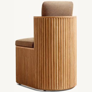 Modern Square Teak Wood Sectional <b>Sofa</b> with Soft Durable Foam for Villa and Indoor/<b>Outdoor</b> Use - Product Image 6