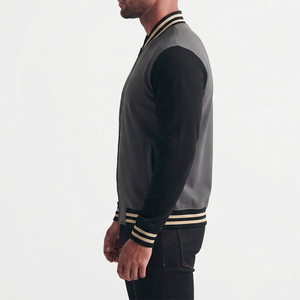 Fashionable Skin-Friendly Varsity Jacket Lightweight Polyester Spandex Crew Neck Collar Breathable jacket for men men's jackets - Product Image 3