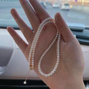 Collar de Perlas de Agua Dulce Naturales Akoya, Color Aurora, Estilo Diosa del Mar, para Mujer, Apto para Bebés, Cadena Clavícula Comparable - Product Image 3