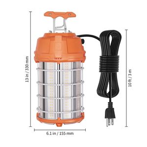 Lámpara de Trabajo LED Portátil de 150W, 20000lm, 5000K, Resistente al Agua, Enlazable, 6 Unidades, Soporte de Techo para Obras de Construcción, Luz de Trabajo - Product Image 5