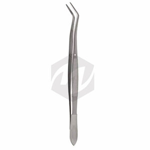 Pince à épiler dentaire chirurgicale Meriam 16 cm à pointe dentelée coudée, en acier inoxydable de haute qualité - Product Image 6