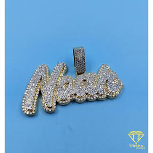 Hip Hop Custom Name Pendant <b>Iced</b> <b>Out</b> Moissanite Diamond Necklace Bling <b>Chain</b> Jewelry Gift - Product Image 6