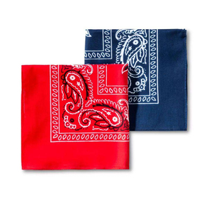 Bandanas en coton 100% imprimées à l'écran, style ethnique, couleur unie, 22 pouces, vente en gros, en vrac, pour cadeaux - Product Image 6