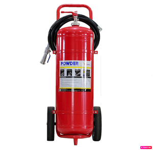 Extintor de Polvo ABC de 50 kg con Carro, Clasificación de Incendio 10A 144B C y 2 Años de Garantía - Protección Contra Incendios Moderna, Superventas - Product Image 1