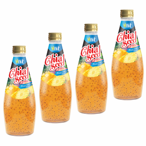 Fábrica de Vietnam, bebida de Semilla de Chía mixta de 290ml, etiqueta privada sin azúcar, muestra gratis, pedidos a granel de bebidas saludables OEM ODM - Product Image 1