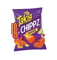 Chips de Maíz Fritos Salados con Sabor a Chile Picante y Limón, Takis Fuego, 150g