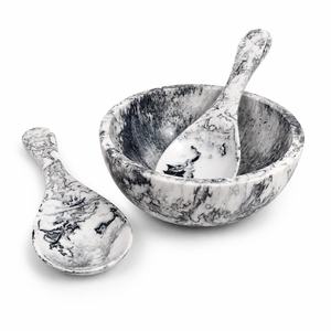 Juego de Tazón y Cuchara para Ensalada de Resina Hecho a Mano de Primera Calidad, Tazón Decorativo Reutilizable para Servir Alimentos, Vajilla para el Hogar y Restaurantes - Product Image 6