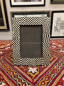 Cadre photo en incrustation d'os Artisanat à forte demande Technique polie Style nautique et animal Décor à la maison - Product Image 3