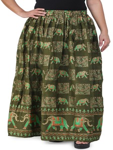 Women Printed Maxi <b>Skirt</b> Indian Summer Wear Rayon <b>Skirt</b> - Product Image 6