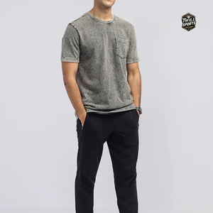 Sudadera Personalizada para Hombre con Bolsillo Delantero, Lavado Ácido, Tejido de Punto, 100% Algodón, 200 Gramos, Talla Grande, Estampado Digital Vintage, Antiencogimiento - Product Image 1